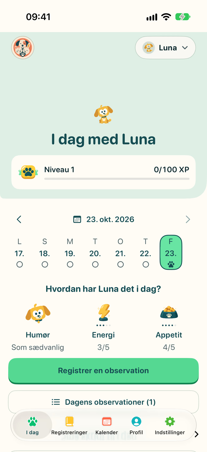 I dag i Nuzzleway med et demonstrationskæledyr.