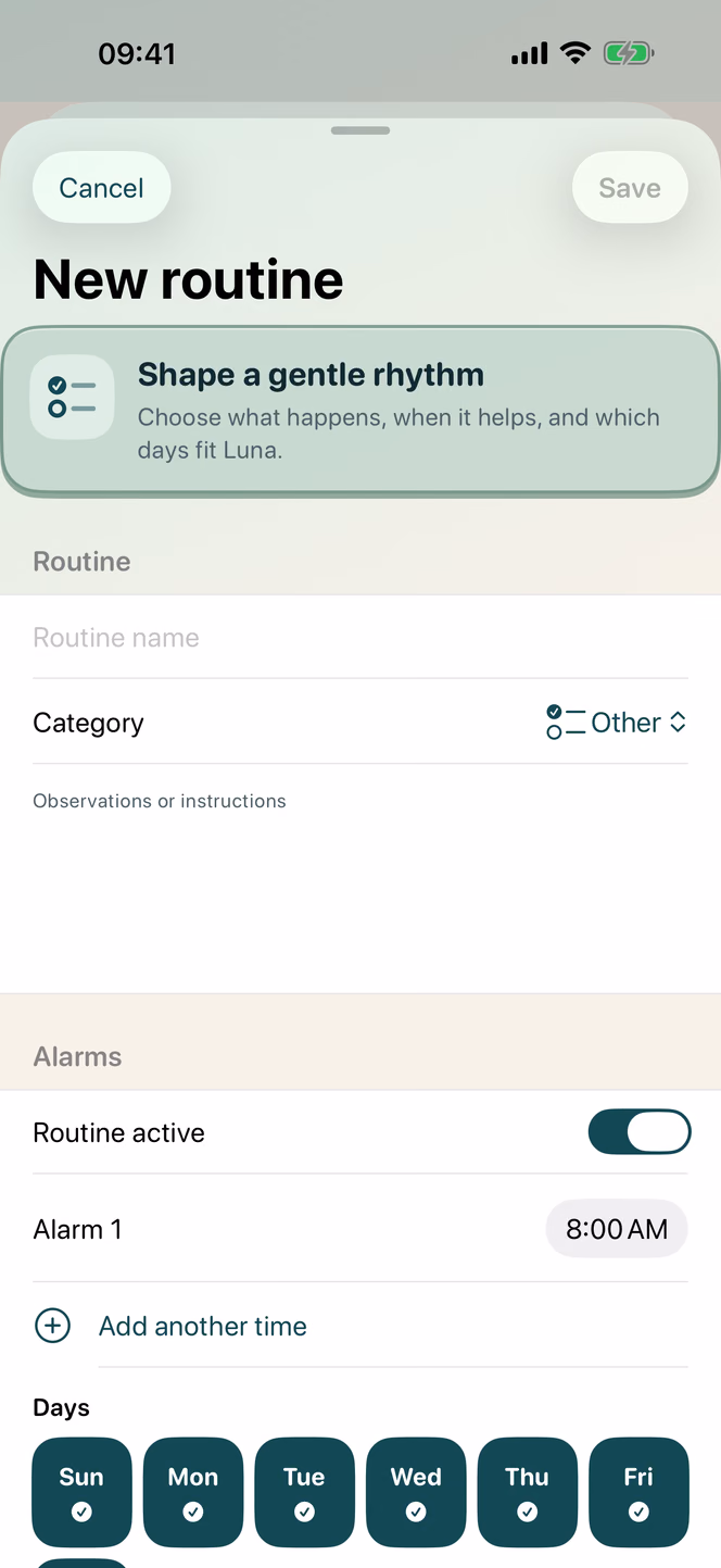 Your routines, your way — Nuzzleway
