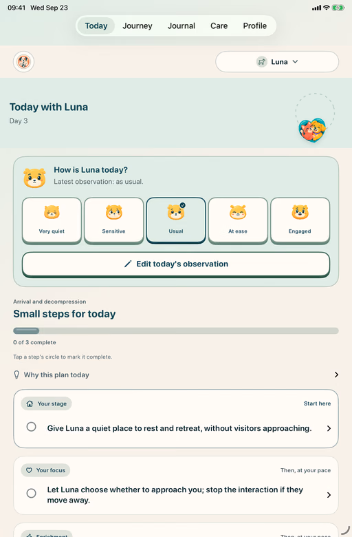 Nuzzleway Today screen