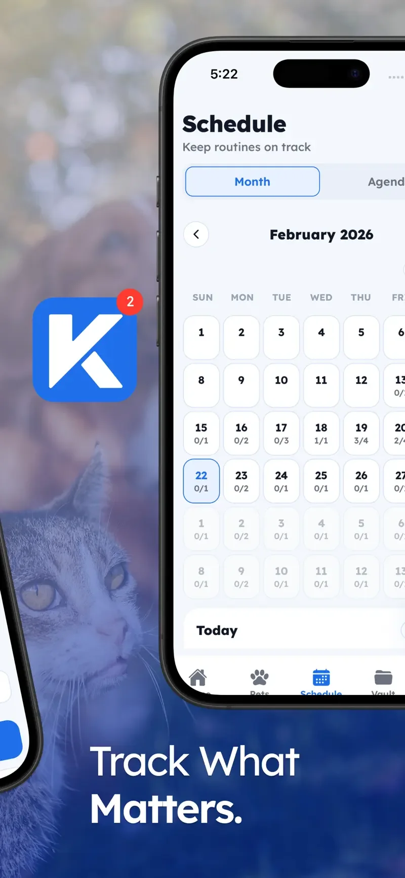 Kervo: care schedule