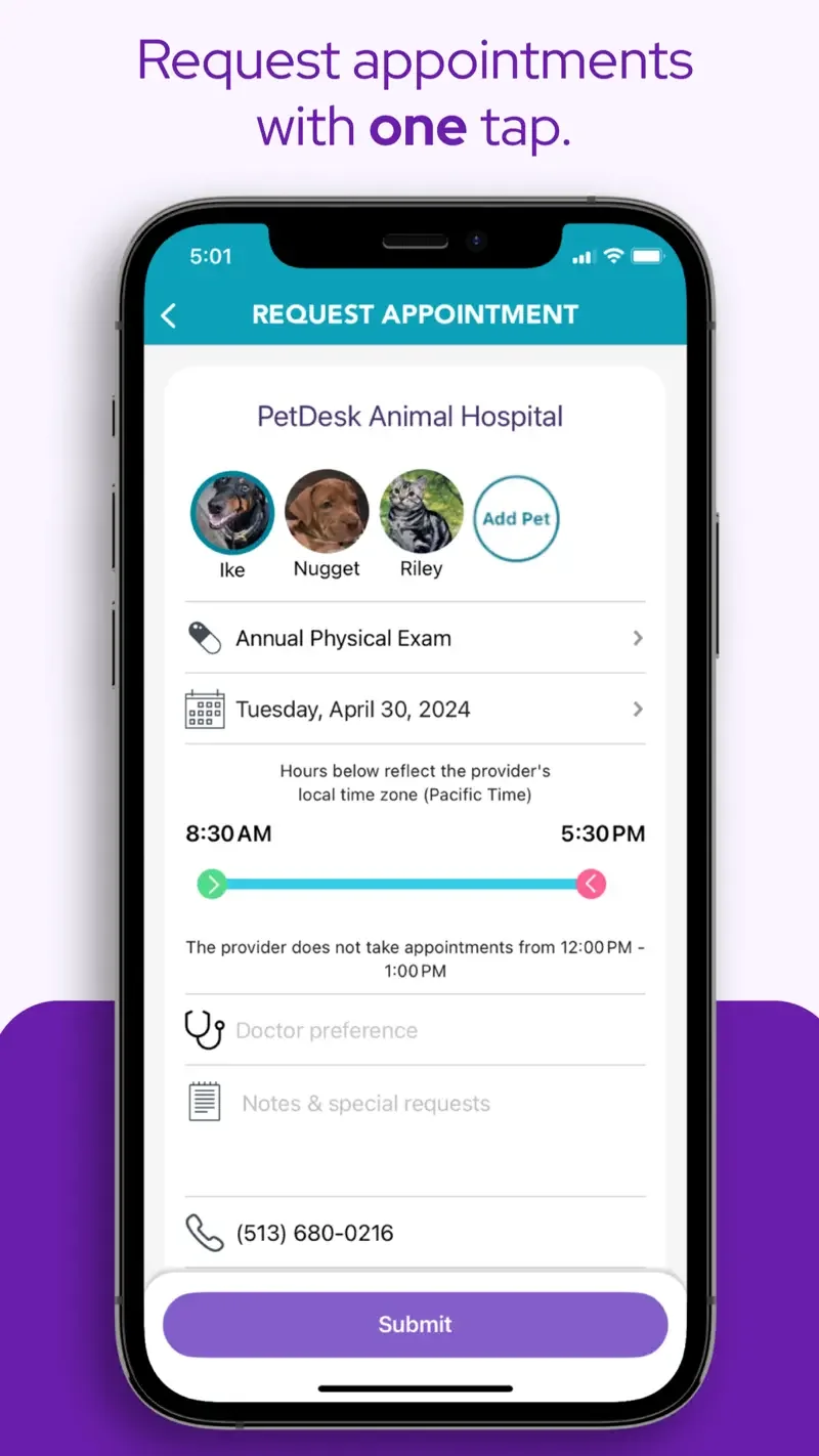 PetDesk: care schedule
